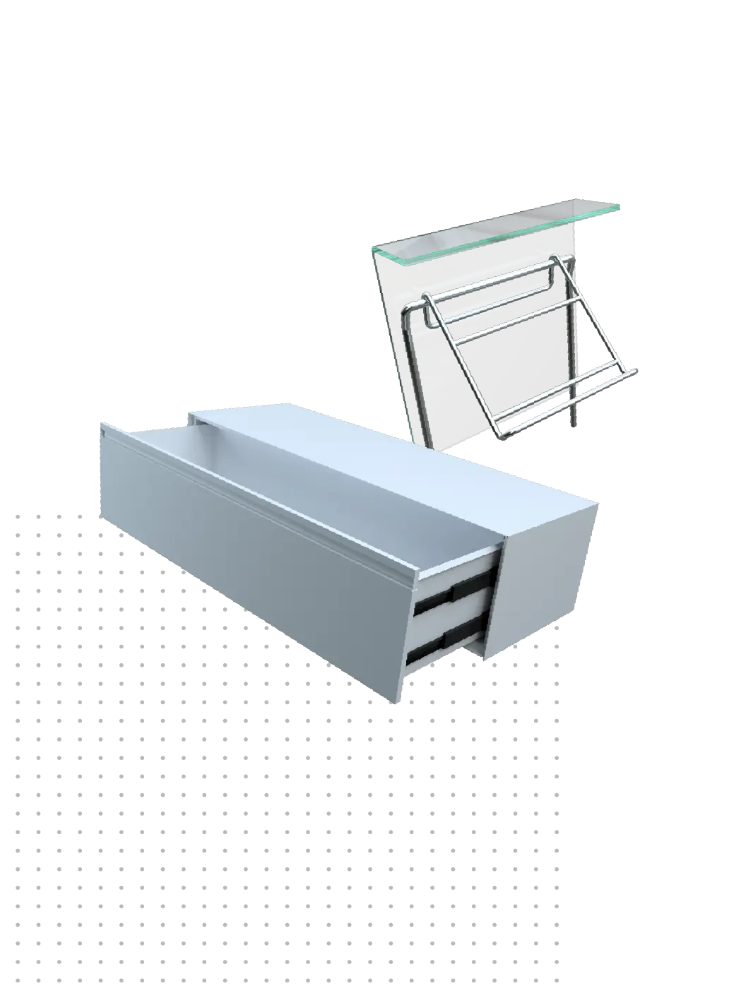 Imagen de accesorios para Góndolas y Checkouts MODUACE