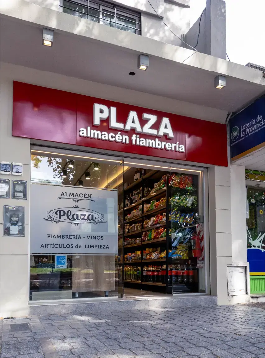 Góndolas de madera y metal para almacenes gourmet y tiendas de alimentos